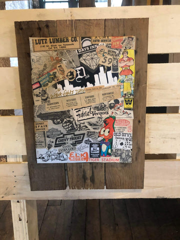 Ride Dirty Garage Hand Made Canvas 1